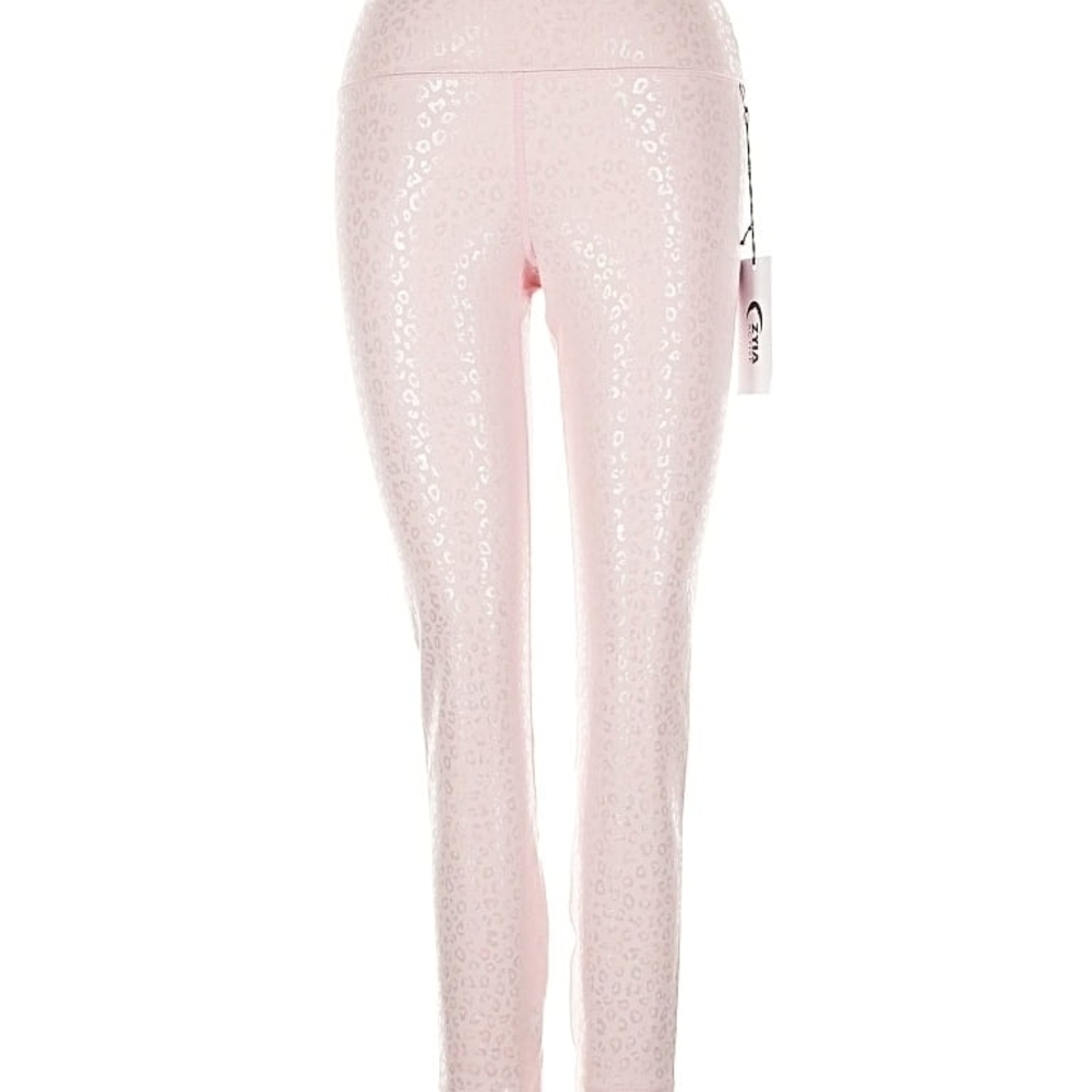 Chic Pink Leopard Print Leggings